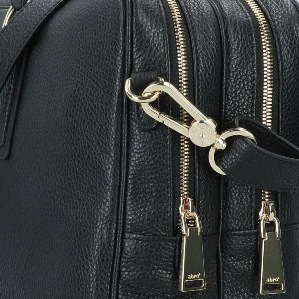 abro Aktentaschen<Adria Aktentasche Leder 40 cm black-gold