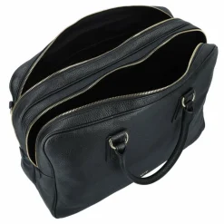 abro Aktentaschen<Adria Aktentasche Leder 40 cm black-gold