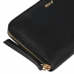 New abro Adria Geldbörse Leder 15.5 cm black-gold