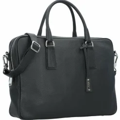 abro Henkeltaschen<Adria Handtasche Leder 37.5 cm black-nickel