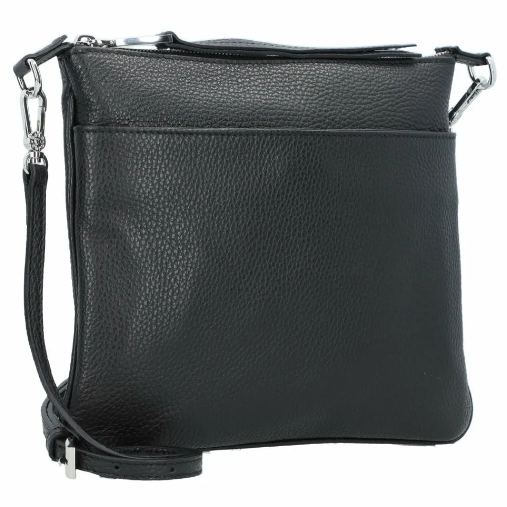 abro Umhängetaschen<Adria Umhängetasche Leder 26 cm black-nickel