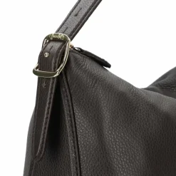 Hot abro Carina Schultertasche Leder 41 cm dark brown