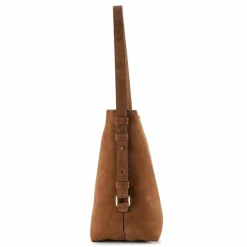 abro Schultertaschen|Henkeltaschen<Cosmo Schultertasche Leder 31 cm camel