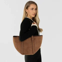 abro Cosmo Shopper Tasche Leder 40 cm