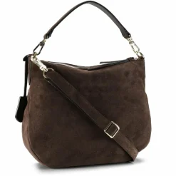 abro Henkeltaschen<Juna Handtasche Leder 33 cm dark brown