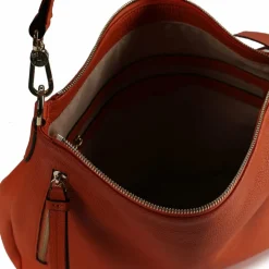 New abro Juna Schultertasche Leder 34 cm orange