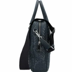 abro Lotus Handtasche Leder 39 cm navy