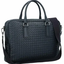 abro Lotus Handtasche Leder 39 cm navy