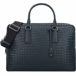 abro Henkeltaschen<Lotus Handtasche Leder 40.5 cm navy