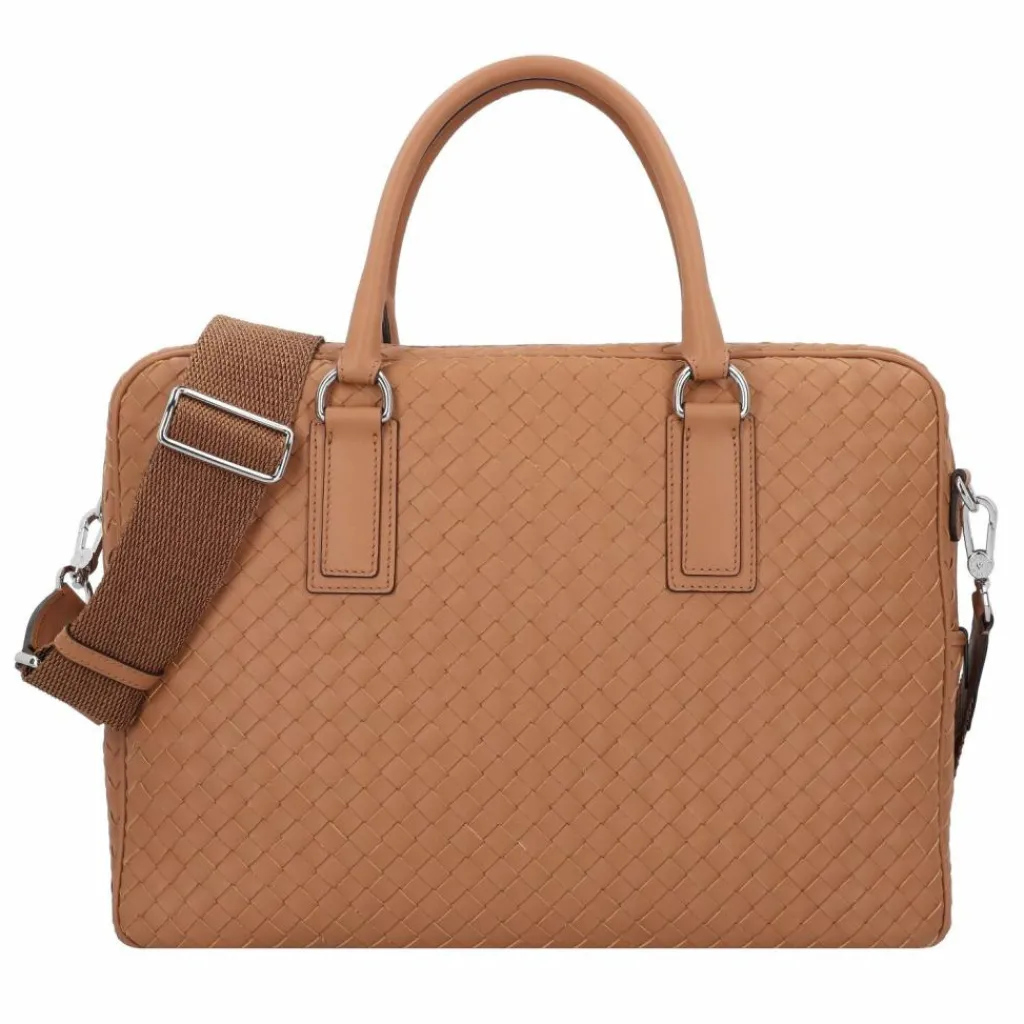 Clearance abro Lotus Handtasche Leder 39 cm cuoio