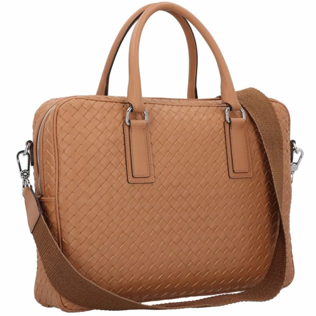 Clearance abro Lotus Handtasche Leder 39 cm cuoio