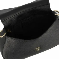 abro Schultertaschen<Lya Schultertasche Leder 27 cm black-gold