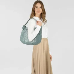 Online abro Mia Schultertasche Leder 35 cm sapphire