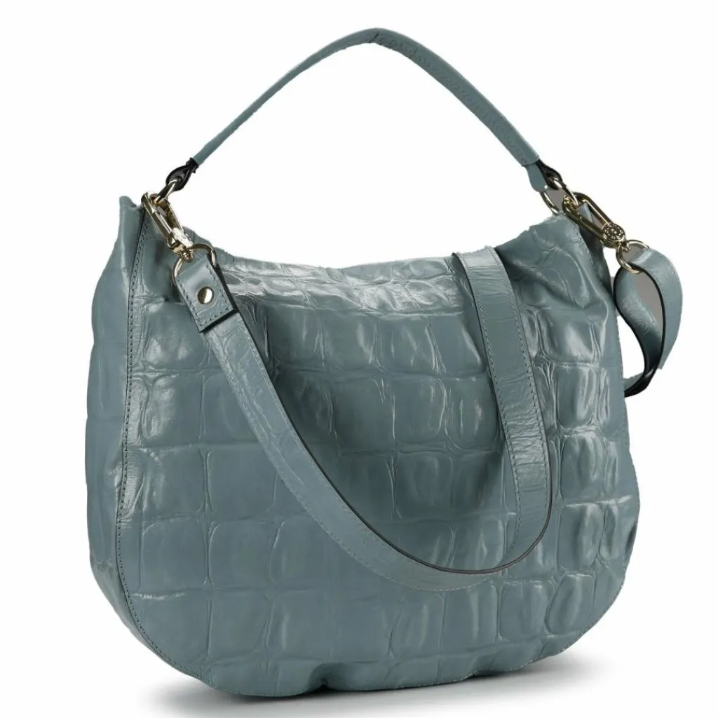 Online abro Mia Schultertasche Leder 35 cm sapphire