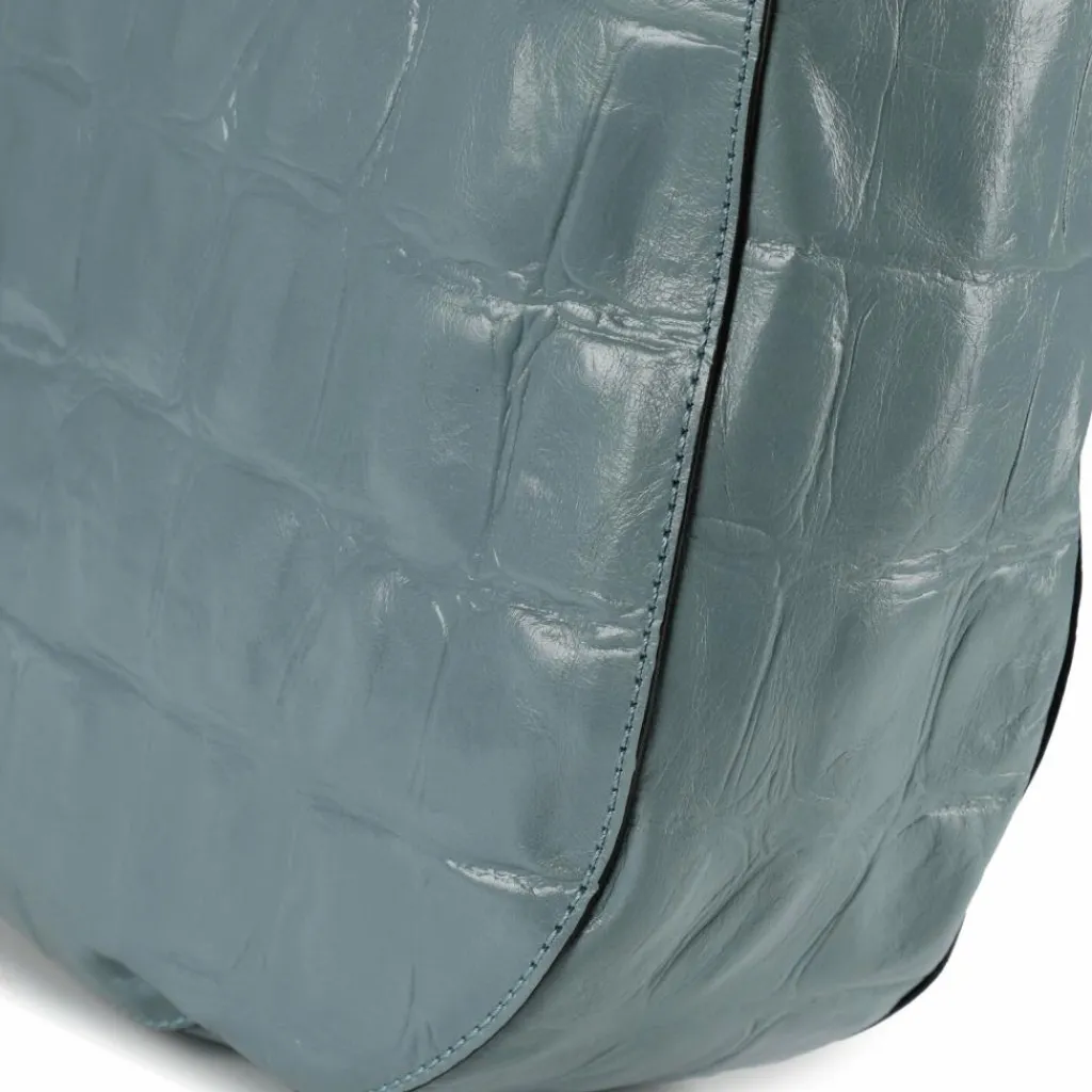 Online abro Mia Schultertasche Leder 35 cm sapphire