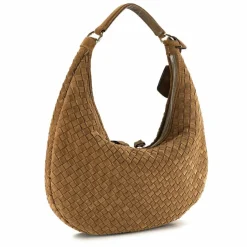 abro Schultertaschen|Henkeltaschen<Nana Schultertasche Leder 37 cm military