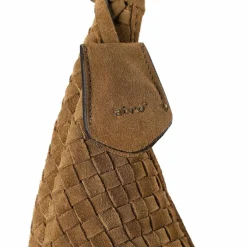 abro Schultertaschen|Henkeltaschen<Nana Schultertasche Leder 37 cm military