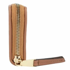 abro Damengeldbörsen Querformat<Piuma Geldbörse Leder 10.5 cm cuoio