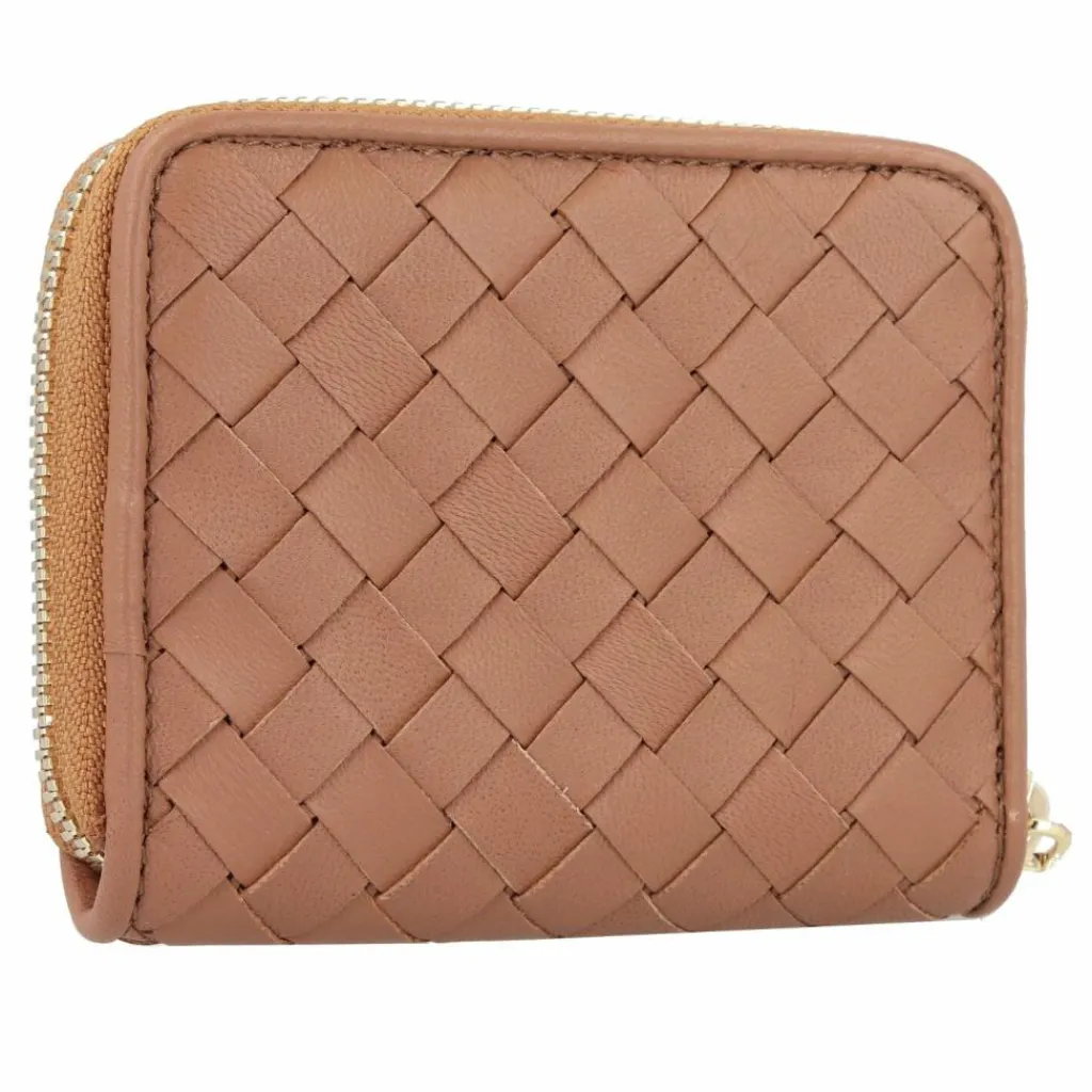 abro Damengeldbörsen Querformat<Piuma Geldbörse Leder 10.5 cm cuoio