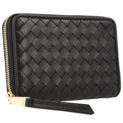 Online abro Piuma Geldbörse Leder 15 cm black-gold