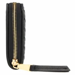 abro Damengeldbörsen Querformat<Piuma Geldbörse Leder 19 cm black-gold