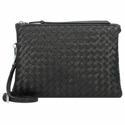 Sale abro Piuma Umhängetasche Leder 25 cm black-nickel