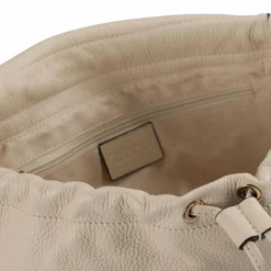 abro Schultertaschen<Temi Schultertasche Leder 26 cm beige