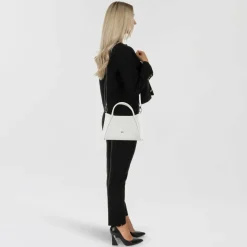 Clearance abro Willow Handtasche Leder 26.5 cm ivory