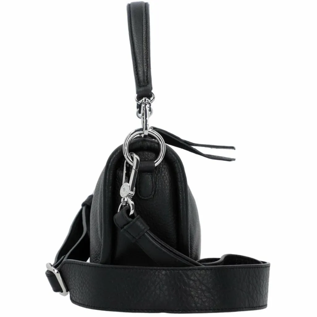 New abro Willow Schultertasche Leder 21 cm black-nickel