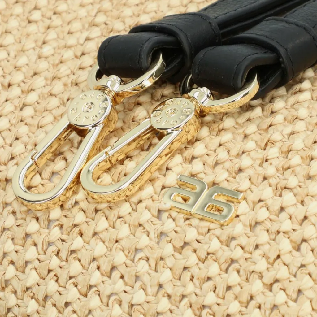 abro Willow Schultertasche 36 cm natural-black