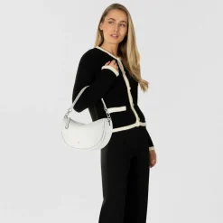 Hot abro Willow Schultertasche Leder 34.5 cm ivory