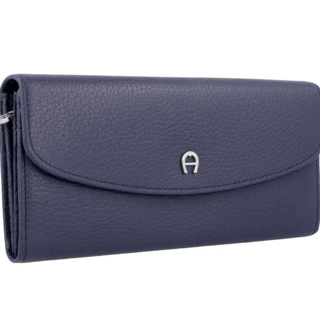 Online AIGNER Basics Geldbörse Leder 19,5cm marine