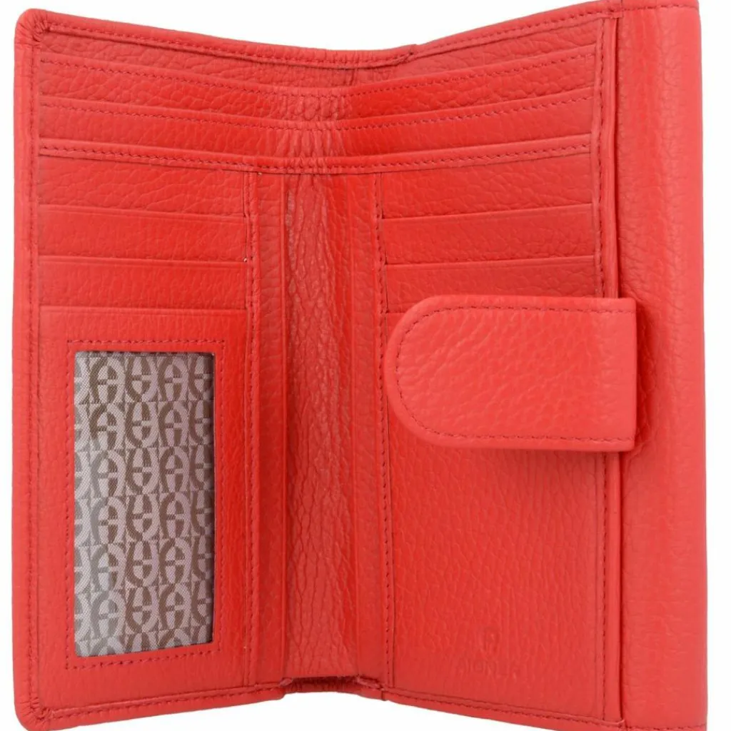 New AIGNER Basics Geldbörse Leder 16 cm burnt red