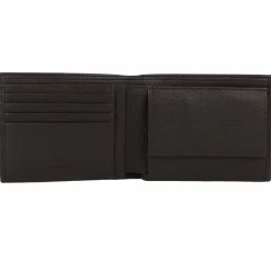 AIGNER Herrengeldbörsen Querformat<Basics Geldbörse Leder 12 cm ebony