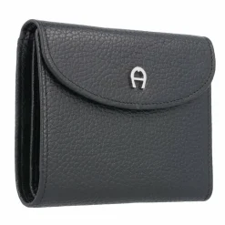AIGNER Damengeldbörsen Querformat<Basics II Geldbörse Leder 12 cm schwarz