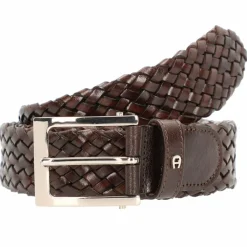 Herren AIGNER Business Flechtgürtel Leder