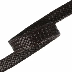 AIGNER Herrengürtel<Business Flechtgürtel Leder black