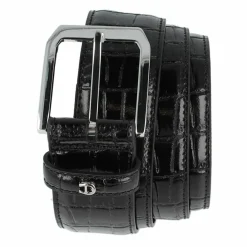 AIGNER Herrengürtel<Business Gürtel Leder ebony