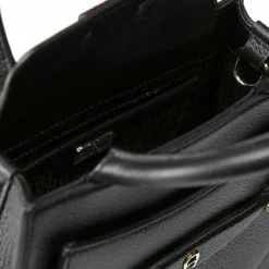 AIGNER Henkeltaschen<Cavallo Handtasche Leder 24 cm black