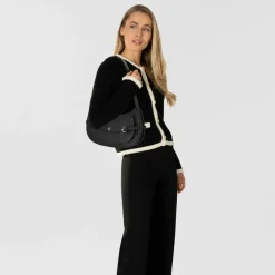 Outlet AIGNER Cavallo Schultertasche Leder 26 cm black