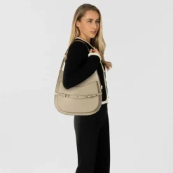 AIGNER Schultertaschen|Henkeltaschen<Cavallo Schultertasche Leder 30 cm alpaca beige