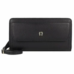 AIGNER Abendtaschen & Clutches<Clutch Geldbörse Leder 20 cm black