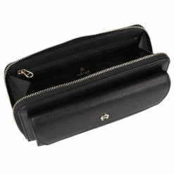 AIGNER Abendtaschen & Clutches<Clutch Geldbörse Leder 20 cm black