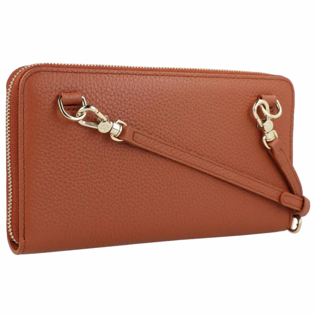 AIGNER Abendtaschen & Clutches<Clutch Geldbörse Leder 20 cm cognac brown