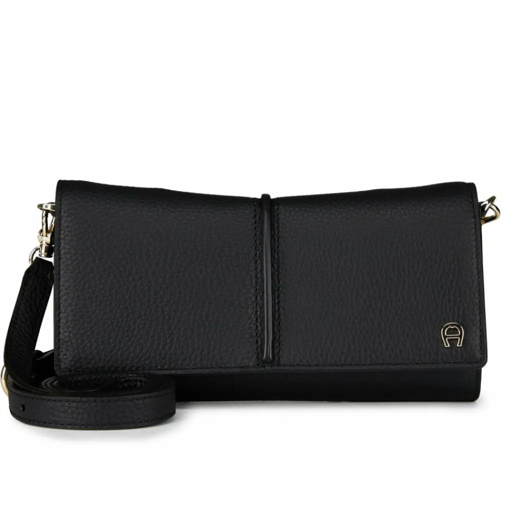 AIGNER Abendtaschen & Clutches<Clutch Geldbörse RFID Schutz Leder 21 cm black