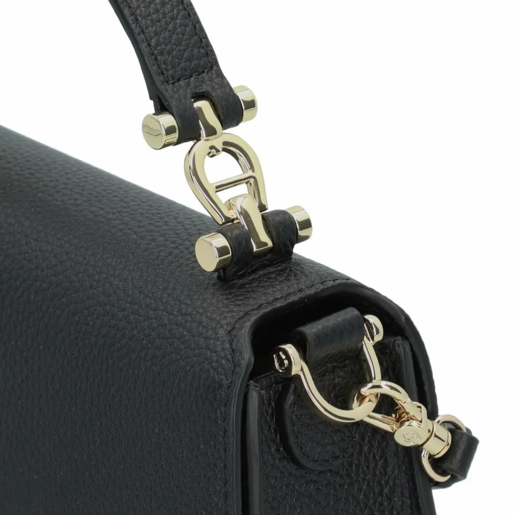 AIGNER Henkeltaschen<Delia Handtasche Leder 23 cm black