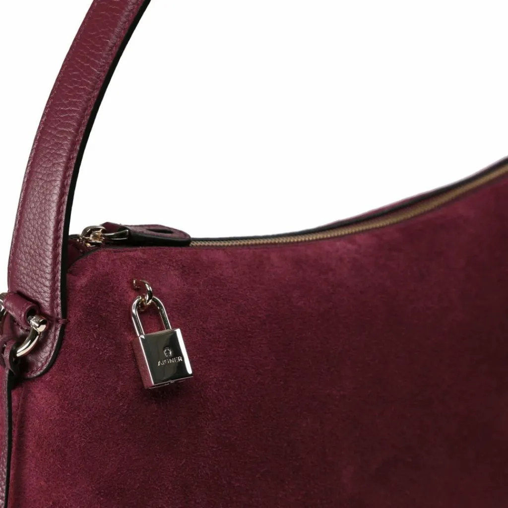 AIGNER Umhängetaschen<Delia Umhängetasche Leder 44 cm burgundy