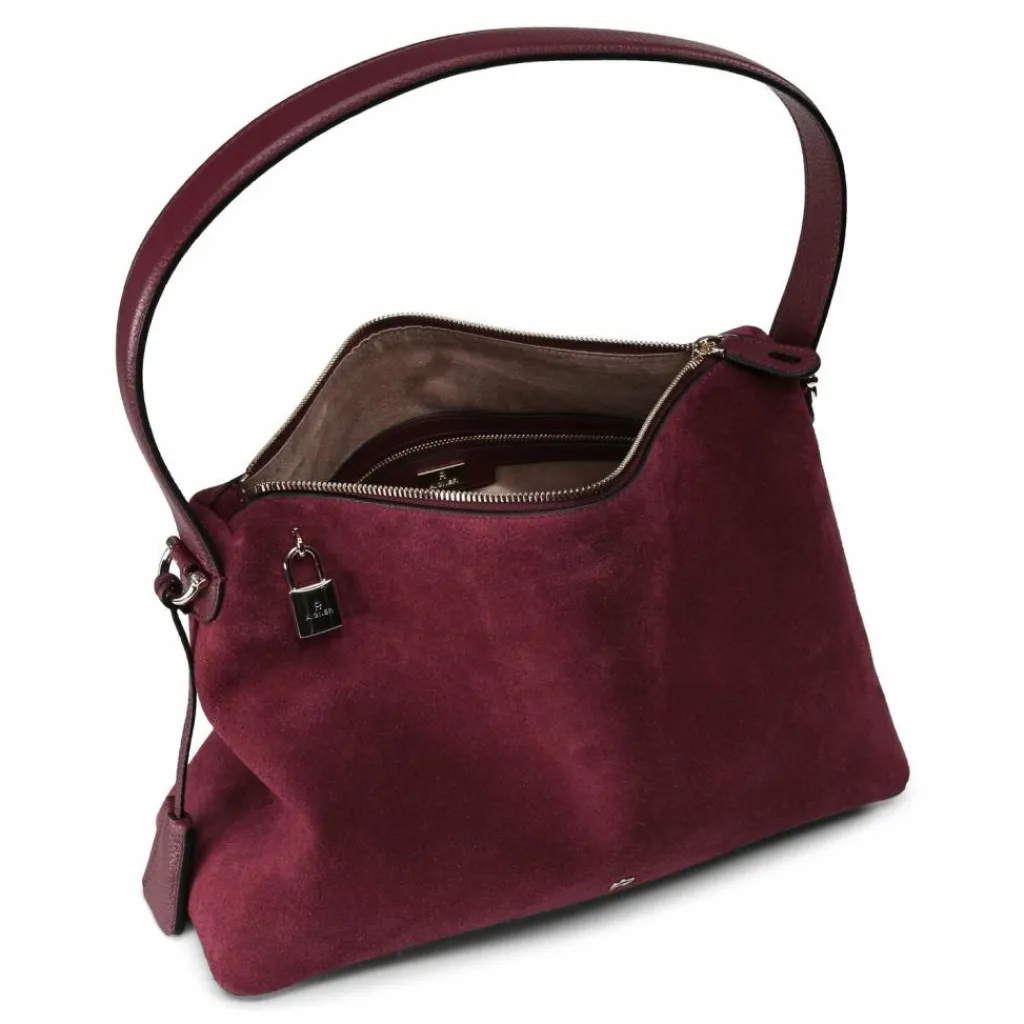 AIGNER Umhängetaschen<Delia Umhängetasche Leder 44 cm burgundy