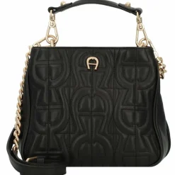 AIGNER Henkeltaschen<Diadora Handtasche Leder 20 cm black