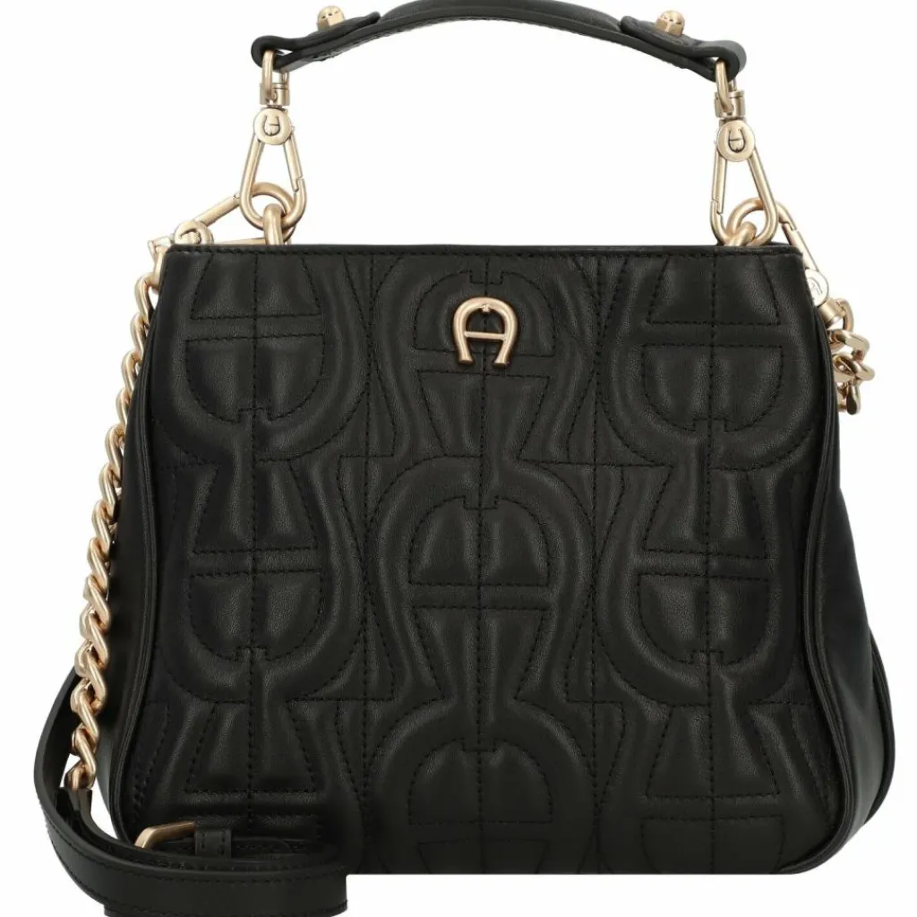 AIGNER Henkeltaschen<Diadora Handtasche Leder 20 cm black